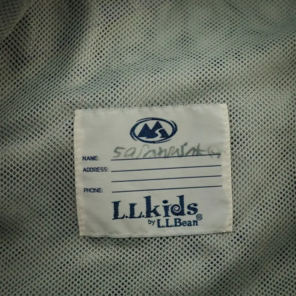 L.L. Bean Kids Size Large L 14-16 Purple Hoodie Full Zip Long Sleeve Rain Jacket